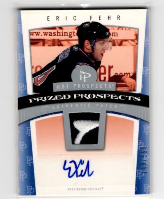 2006-07 Fleer Hot Prospects Prized Auto Patch Eric Fehr /599 #139