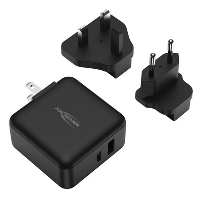 ANSMANN Travel USB Charger 30W Fast Charge Universal Travel Adapter Reiseadapter