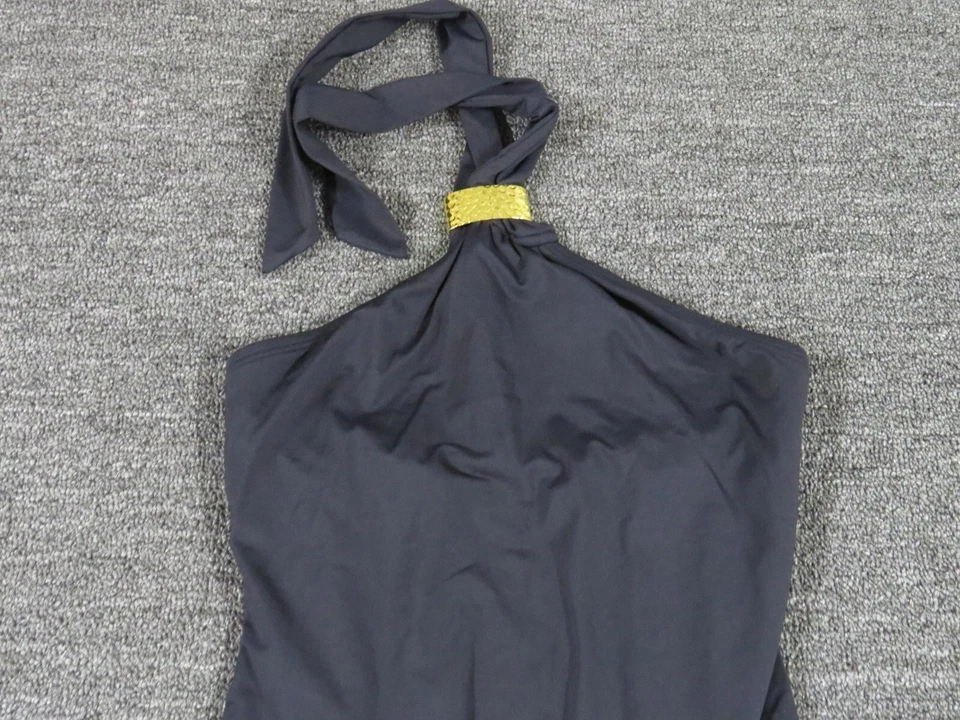 Traje de baño Michael Kors de una pieza para mujer 8 negro acolchado Foto 2 de 4