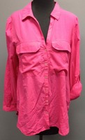 Nine West Jeans Pink Cotton Roll Sleeve Button Front Casual Top Sz M 2264 on sale Nine West Jeans Pink Cotton Roll Sleeve Button Front Casual Top Sz M 2264 on sale