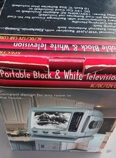 NEW Spectra 5 Inch Portable Black White TV 52-BW 3 Way Power Compact