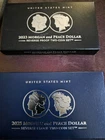 2023 and 2025 reverse proof morgan and peace dollar sets