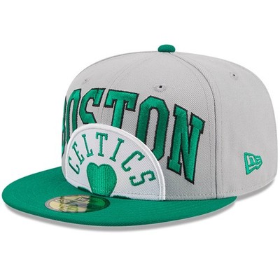 Men's New Era Gray/Kelly Green Boston Celtics Tip-Off Two-Tone 59FIFTY Fitted