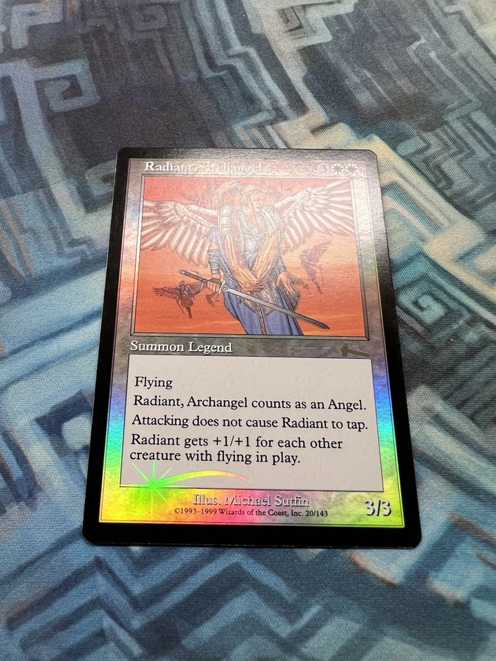 MTG Foil Radiant, Archangel EX/LP+ Urza's Legacy - Image 3 of 4
