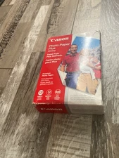 Canon 120 Sheets Photo Paper Plus Glossy New In Box 72 lb 4x6 Inkjet Printers