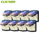  Solar Powered Motion Sensor Wall Lights 128 LED Garden Outdoor Security Lamps