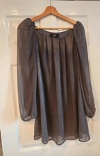 AX Paris Grey Gold Shimmer Mini Dress – UK 10