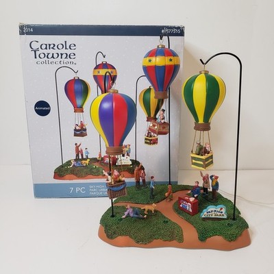 Lemax Carole Towne Collection Sky-High City Park Animated 7 Pc Set 2014 #0577515