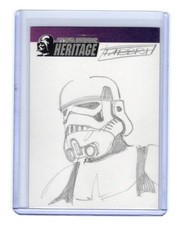 Star Wars Heritage 2005 Topps Artist Sketch Card 1/1 Davide Fabbri Stormtrooper