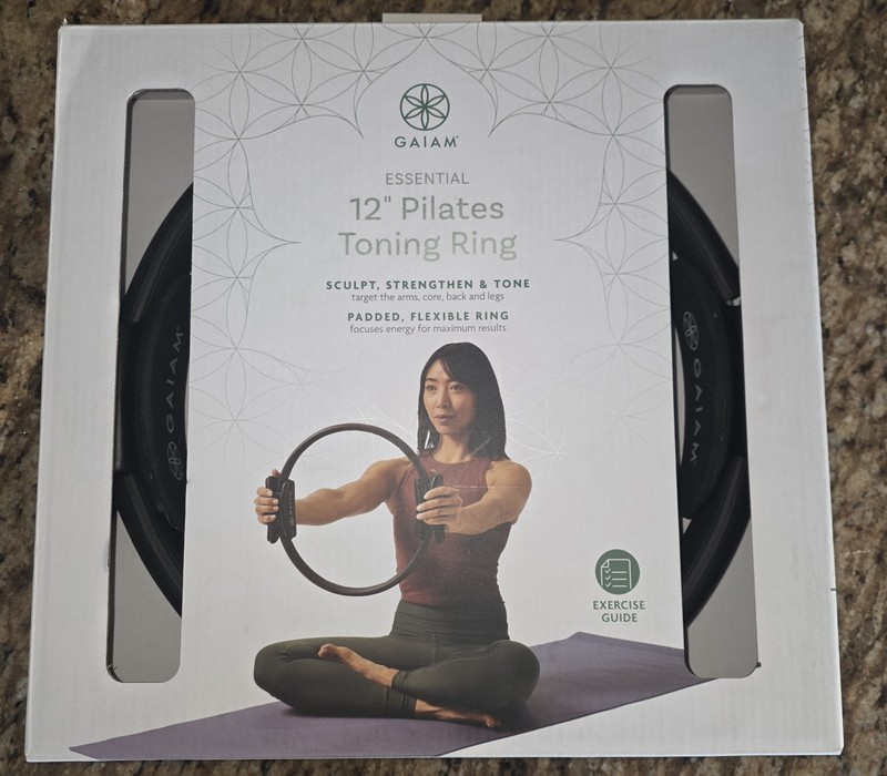 NEW Gaiam Pilates Ring Fitness Circle Lightweight & Durable Foam Padded Handles