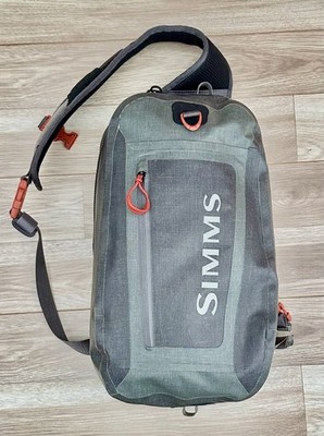 Simms Dry Creek Z Waterproof Sling Pack Guide Fly Fishing Canoe 12 Liter Green