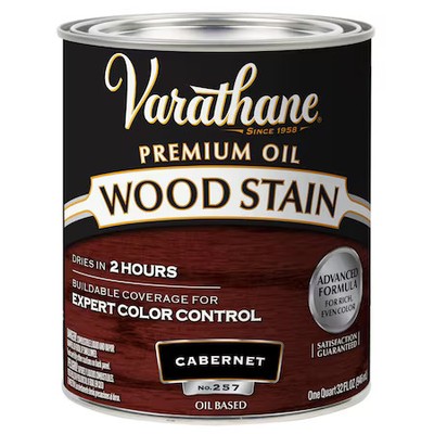 Varathane 211726H Premium Wood Stain, Oil Based, Cabernet, 1 Quart