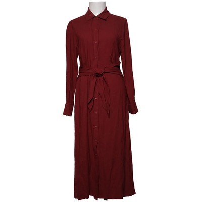 Massimo Dutti, Blusenkleid, Größe: XS, Rot, Einfarbig, Damen #BiR