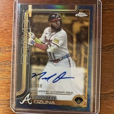 2025 Topps Gilded Collection Marcell Ozuna Auto Blue/Gold 7/50 CGA-MOZ Braves