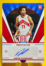 2021-22 Panini Chronicles Hometown Heroes HHR-JCH Justin Champagnie Auto