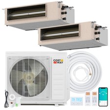 X-Pro 27000 BTU 2 Zone Concealed Ducted Mini ...