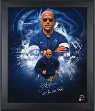 James Franklin Penn State Nittany Lions FRMD Signd 20