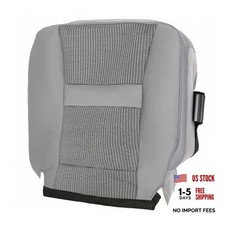 Cloth Gray Front Driver Side Bottom Replacement Seat Covers Compatible with