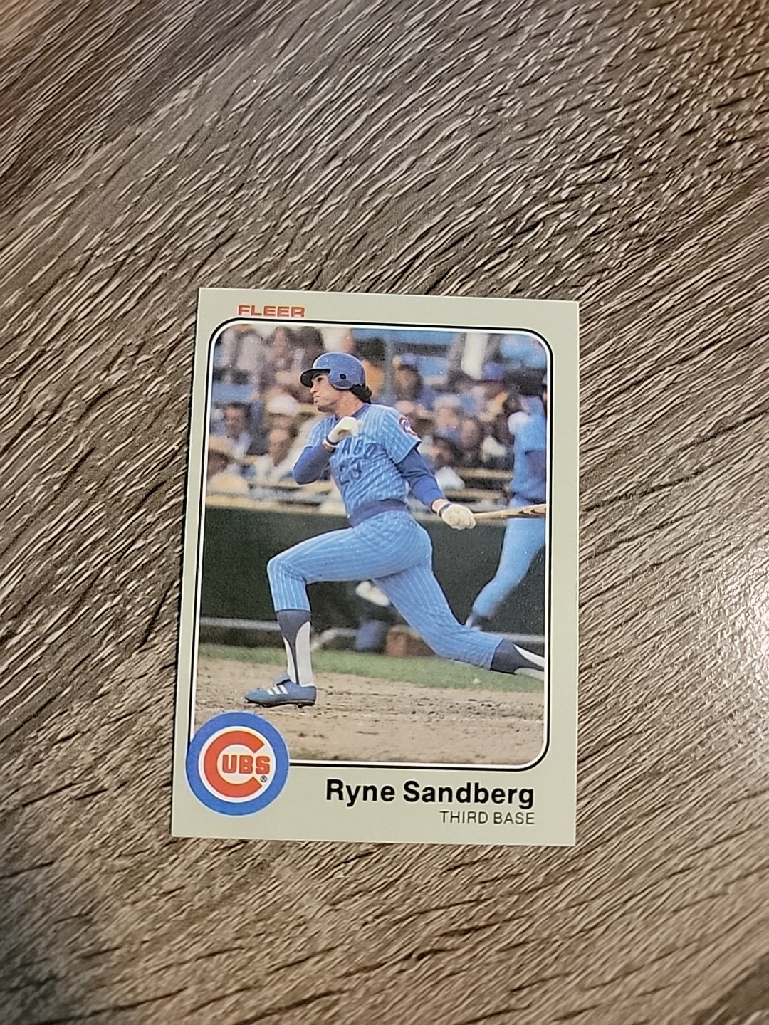 1983 Fleer - Ryne Sandberg #507 (RC) Rookie Card Cubs HoF