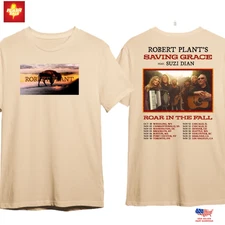 New Apparel Robert Plant’s Saving Grace 2025 US Tour Dates T-Shirt