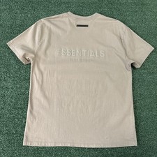 Essentials Fear of God Brown Men s M Crewneck Short Sleeve T-shirt Oversized