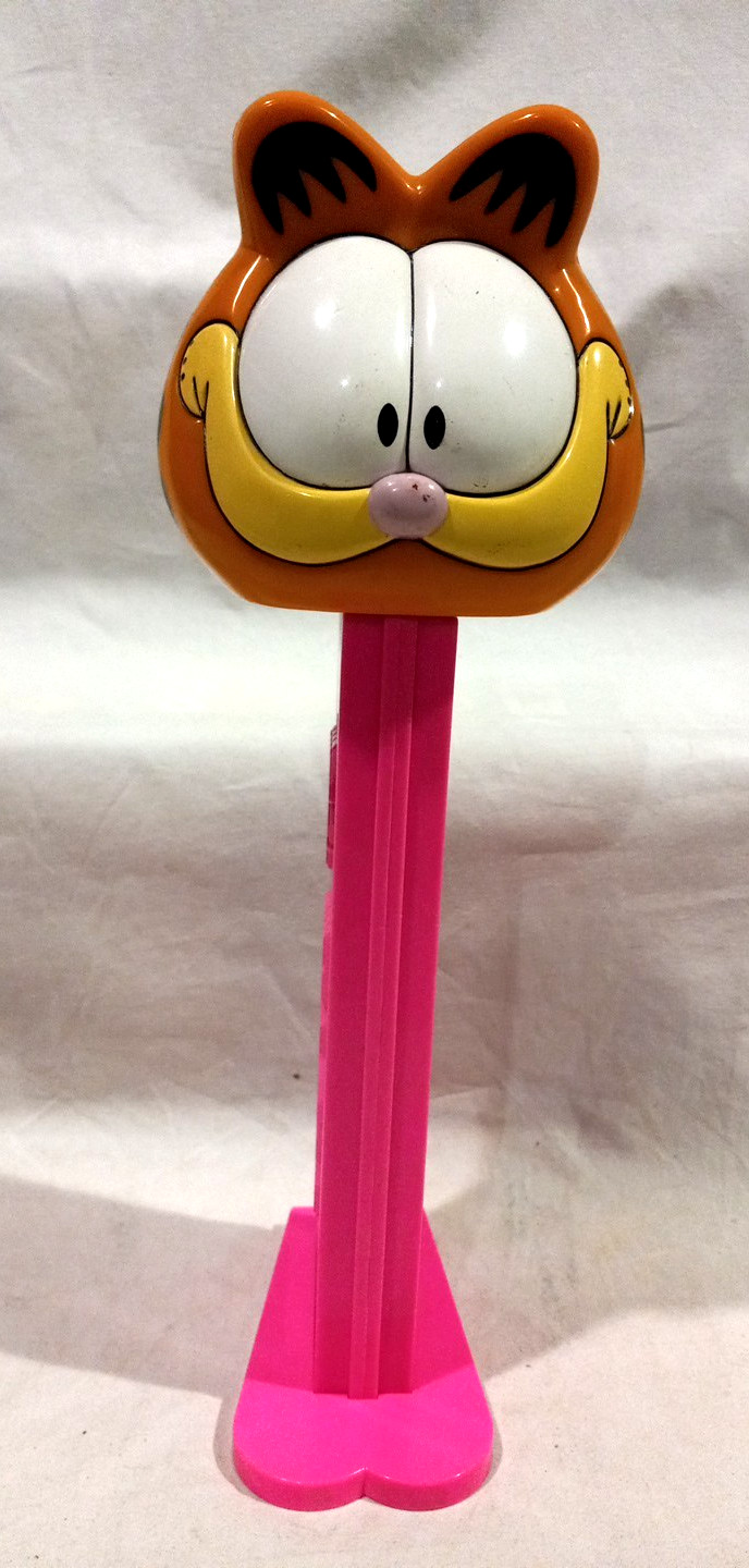 GIANT GARFIELD TALKING PEZ - 12" TALL - NEW IN BOX - SPEAKS 6 DIFFERENT PHRASES
