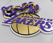 Los Angeles Lakers Fan Oversized Necklace, Hype Chain FAST FREE SHIPPING