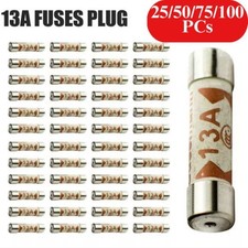 13 AMP Domestic 240V Household Mains Plug Fuse Electrical Cartridge Fuses