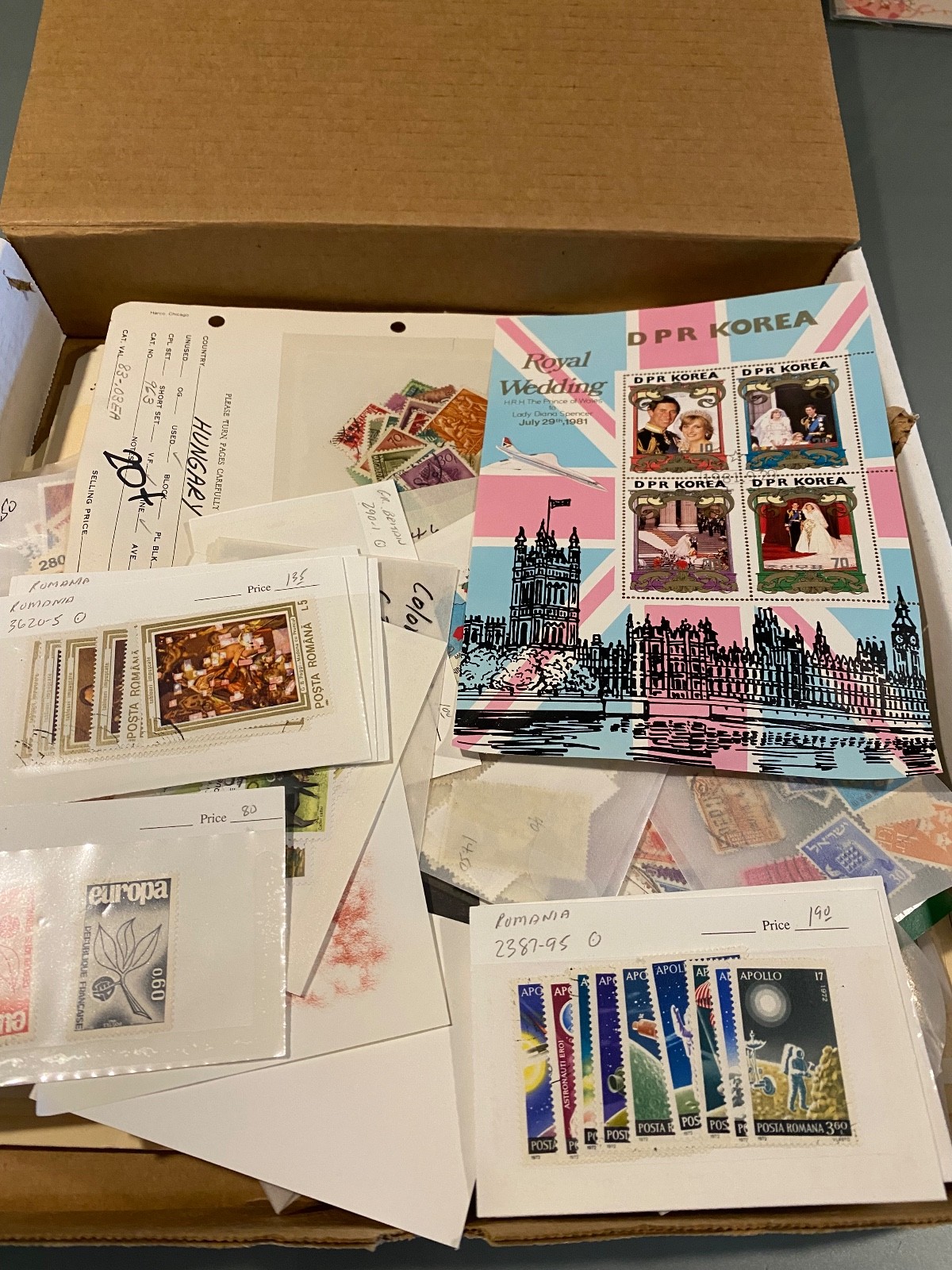 Worldwide Stamps Hundreds+ in Box Lot Not all Shown - L-1735