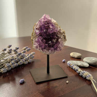 Amethyst Stufe Quarz Heilsteine  Kristall Deko Unikat Esoterik  A Qualität 1