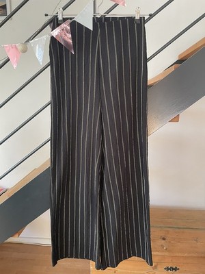 Gina Tricot, Palazzohose, Größe: S, Schwarz/Weiß, Streifen Hose - top Zustand 
