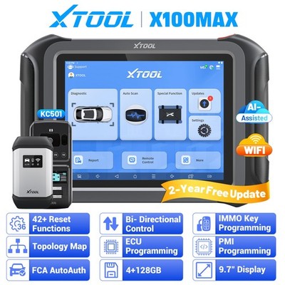 2026 XTOOL X100MAX KC501 Auto Key Programming Diagnostic Scanner IMMO Programmer