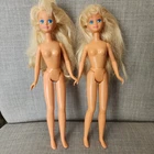 Vintage 1987 Mattel Barbie Skipper Doll Lot of 2 Blonde Hair Blue Eyes NUDE