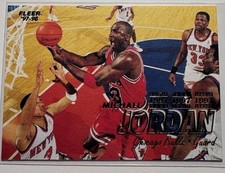 1997-98 Fleer MICHAEL JORDAN Gold Font #23 Hall of Fame Chicago Bulls
