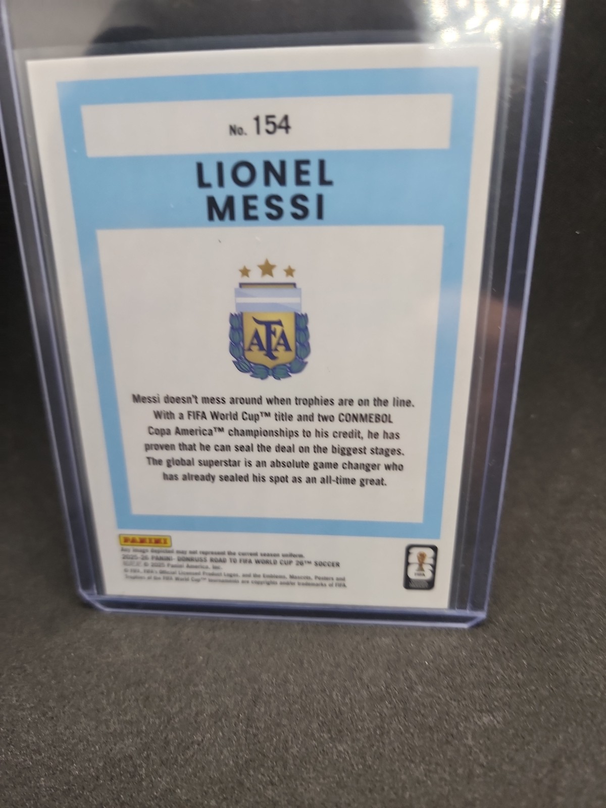 2025-2026 Panini Optic Road To FIFA World Cup Lionel Messi  view 9