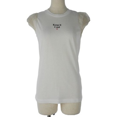 Dsquared2 22SS White Cap Sleeve Cool TShirt XXS Short Sleeve