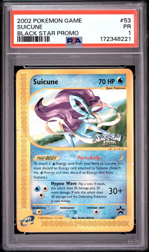 Suicune graded PSA 1 for sale on eBay