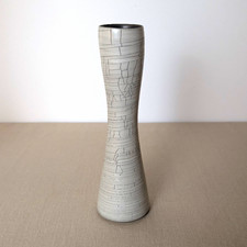 Rina Menardi Flauti Crackle Ceramic Vase Made in Italy