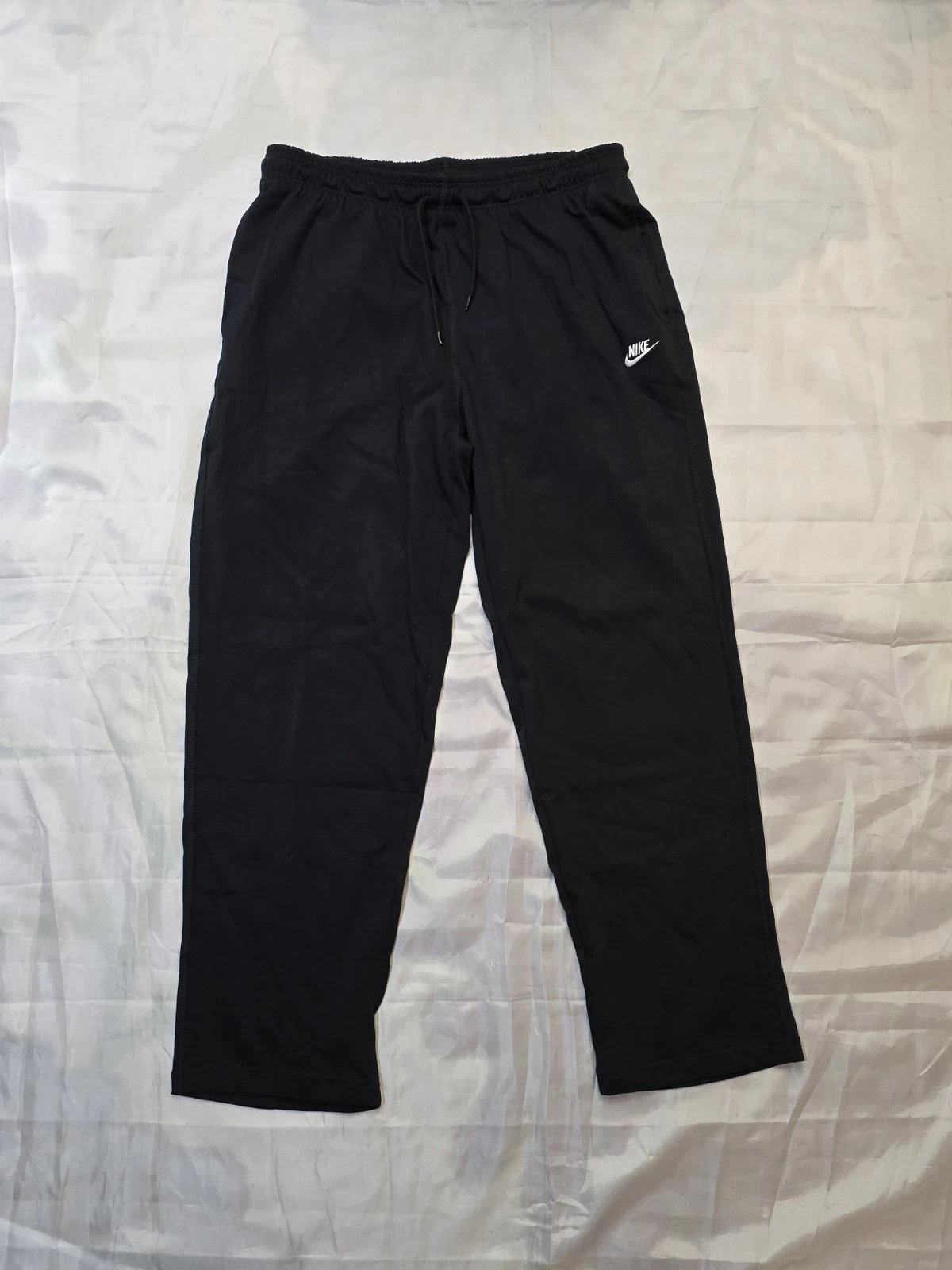 Nike Sportswear Club Knit Open-Hem Pants FQ4332-010 *NEW* Black