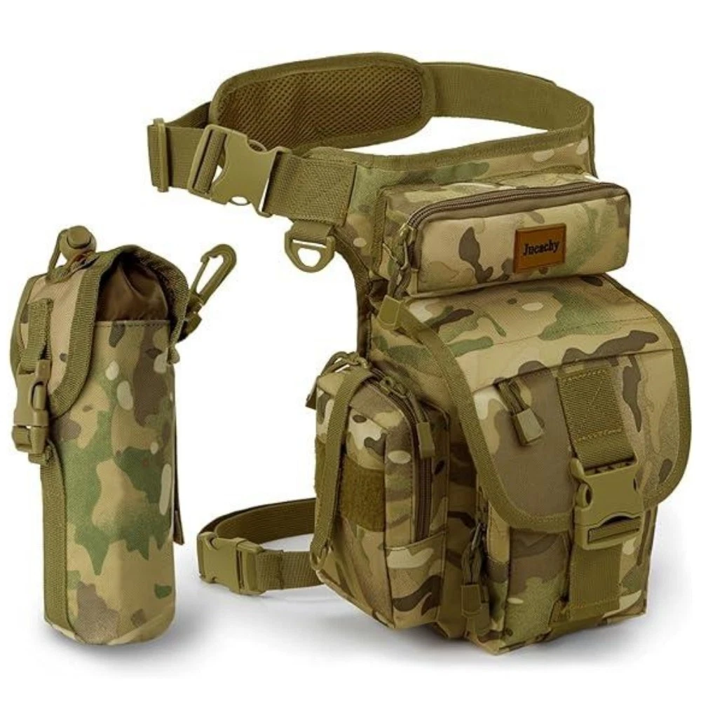 Outdoor Thigh Hip Fanny Pack Pouch - Men's Military Tactical Drop Waist Leg Bag
Opens in a new windo
