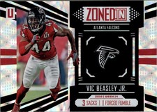 2017 Panini Unparalleled Zoned In #14 Vic Beasley Jr. - FB