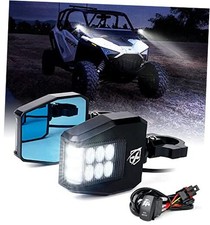 Aluminum UTV Side Rear View Mirrors Fit All 1.6-2 Inch Roll Bar Smoke Lens