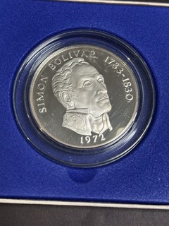 AUCTION #2 1972 Panama 20 Balboas Coin 2000 Grains Sterling Silver w/ COA