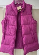 Lands End Kids Youth Size XL 16 Quilted Puffer Full Zip Vest Hot Pink NEW NWT