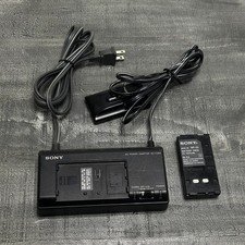 Sony AC-V35A Handycam Camcorder AC Adapter, Battery Charger  NP-55 Battery