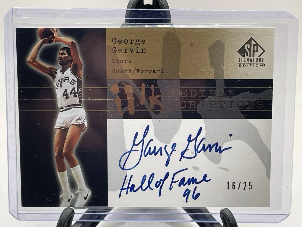 グローランサー ジュリアン サインカード George Gervin Basketball Autographed Sports Trading Cards