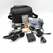 JVC GR-D70U Camcorder with Camera, Battery, Cables, Tape, Case Not Fully Tested