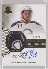 2016 Upper Deck The Cup Rookie Gold Foil 3/24 Nick Baptiste #118 Patch Auto 4p5