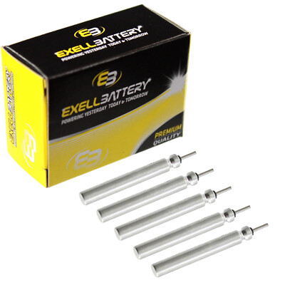 5x Exell Battery 3V 50mAh CR435 Fishing Lure Shape Lithium Battery
