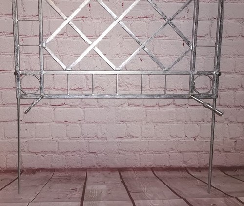 Metall Rankgitter Spalier Rankhilfe Wandgitter Meran 60 / 240 verzinkt weiss - Bild 5 von 5